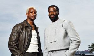 Akinola Davies, Sope Dirisu at Deadline Studio at the 78th Cannes Film Festival