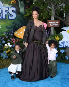 Every Adorable Photo of Rihanna and Her Sons at LA Premiere of Smurfs