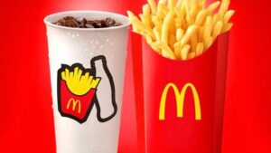 mcdonald's grand size fries and drink