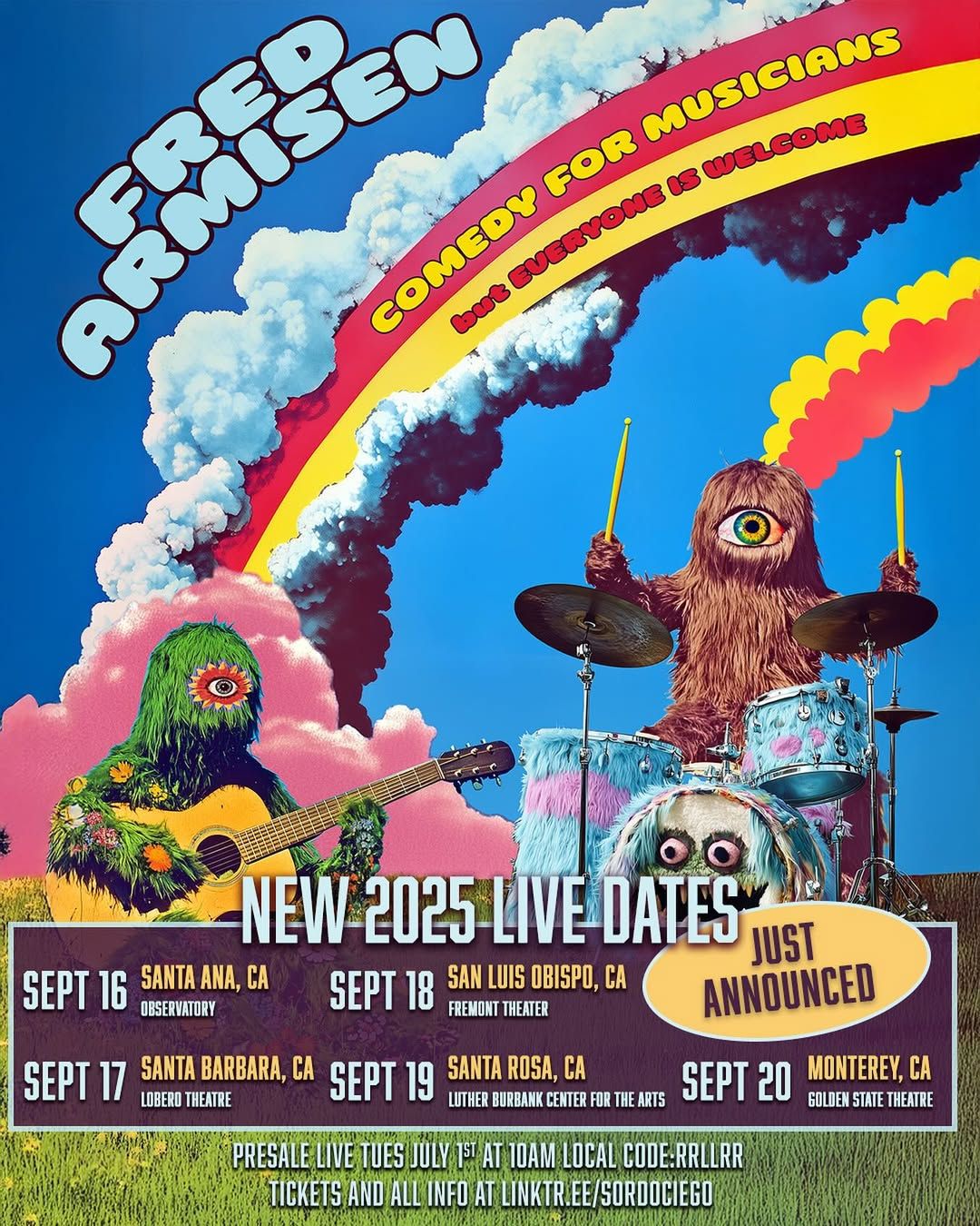 Fred Armisen tour poster