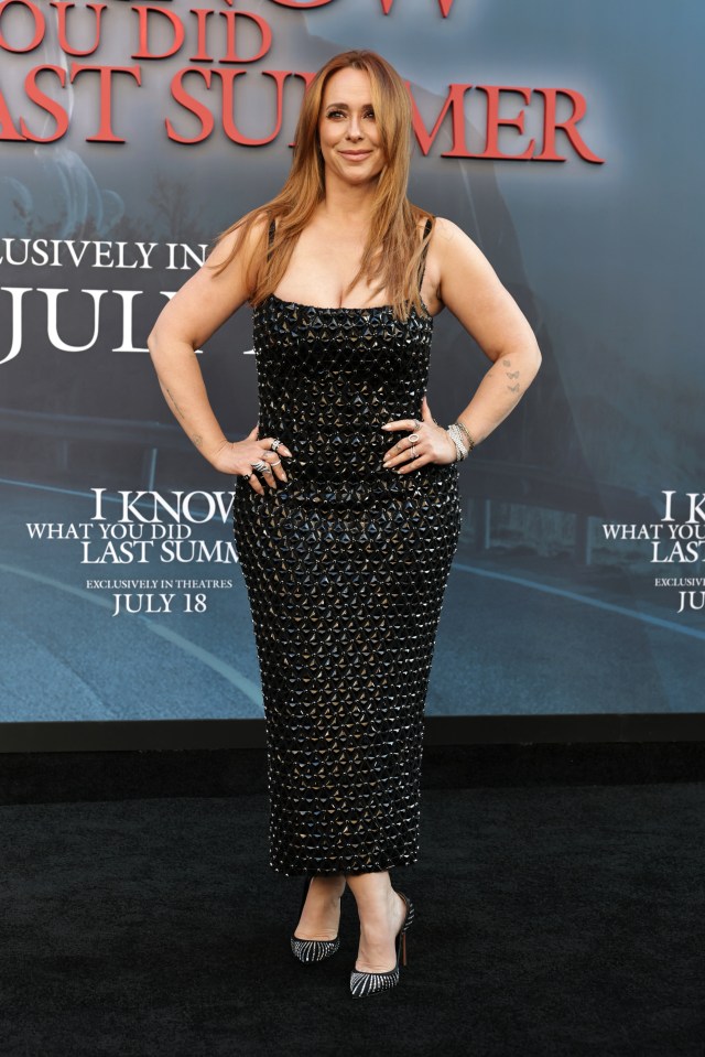 Jennifer Love Hewitt at the premiere of "I Know What You Did Last Summer".