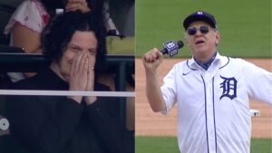 John C. Reilly Leads Detroit Tigers Stadium in Singing "Happy Birthday" to Jack White