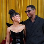 Meagan Good and Jonathan Majors attend 5th Annual Hollywood Unlocked Impact Awards