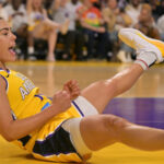 Kelsey Plum's Bold Red Fit At First Night Of WNBA ASG Goes Viral