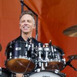 Matt Cameron of Pearl Jam performing at the New Orleans Jazz & Heritage Festival.