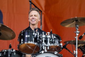 Matt Cameron of Pearl Jam performing at the New Orleans Jazz & Heritage Festival.