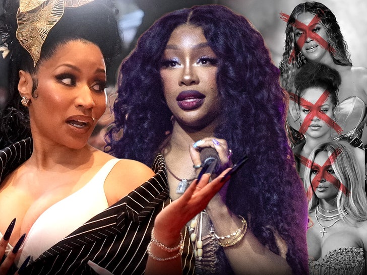 nicki minaj sza beyonce rihanna ciara main getty