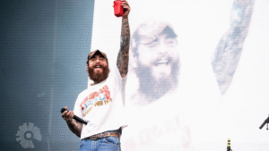 Post Malone Tumbles Off Stage While Toasting a Fan at Arizona Show
