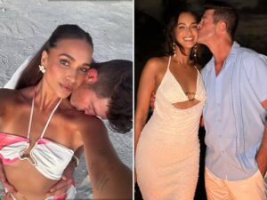 Robin Thicke and April Love Geary Pack On The Honeymoon PDA