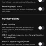 A look at the settings page of my Spotify account; it’s set to maximum privacy.