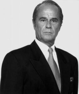 Black and white portrait of Peter-Henry Schroeder.