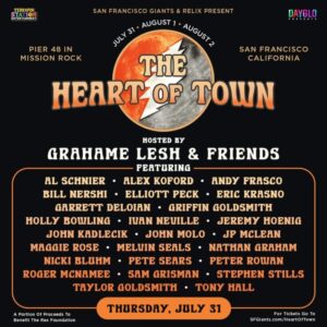 Stephen Stills Joins The Heart of Town All-Star Tribute to the Grateful Dead with Grahame Lesh & Friends