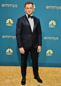 Taron Egerton at the Emmy Awards.