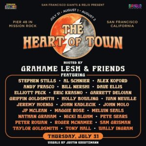 The Heart of Town All-Star Tribute to the Grateful Dead with Grahame Lesh & Friends to Stream on nugs, Add Zion Godchaux to Saturday’s Roster and Visuals by Justin Kreutzmann