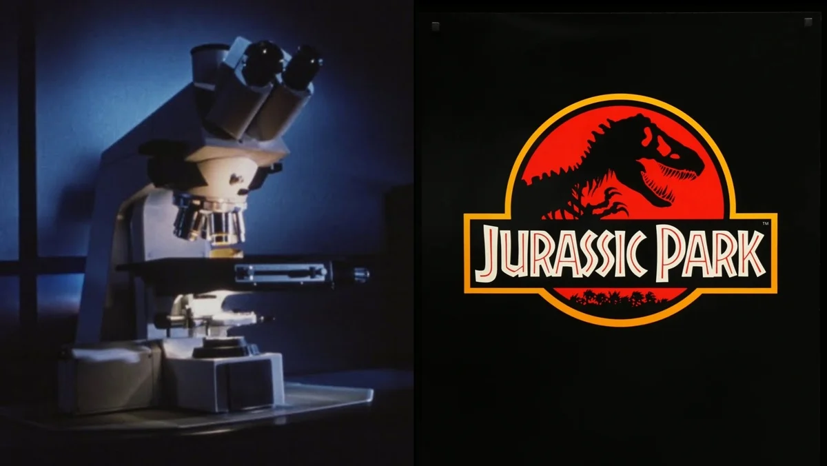 The microscope from the teaser trailer to the original Jurassic Park.