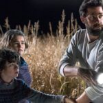 A quiet place image of horror dad and his family