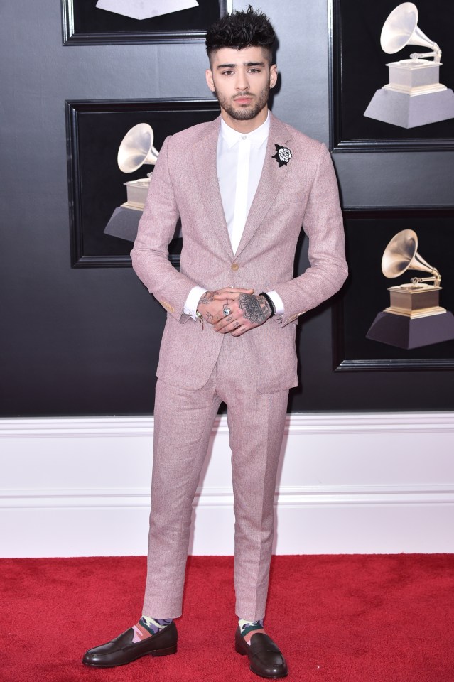 Zayn Malik no Grammy Awards.