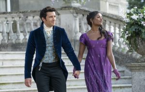 Jonathan Bailey and Simone Ashley in Season 2.