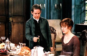 L-R: Tom Hollander and Keira Knightley in 'Pride & Prejudice' (2005)