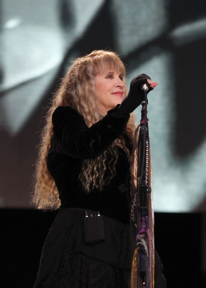 Stevie Nicks performing at the BottleRock Music Festival.