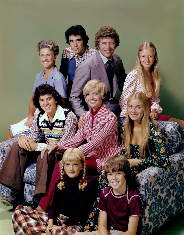 The Brady Bunch cast photo.