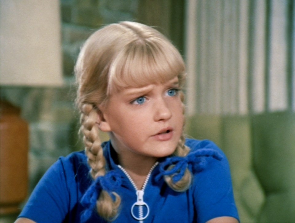 Susan Olsen as Cindy Brady in The Brady Bunch.