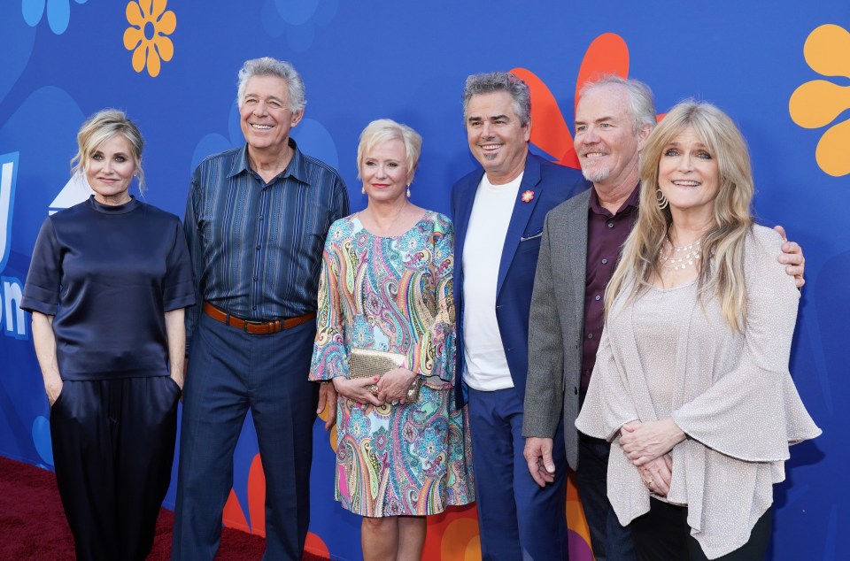 The Brady Bunch cast at the premiere of HGTV's *A Very Brady Renovation*.