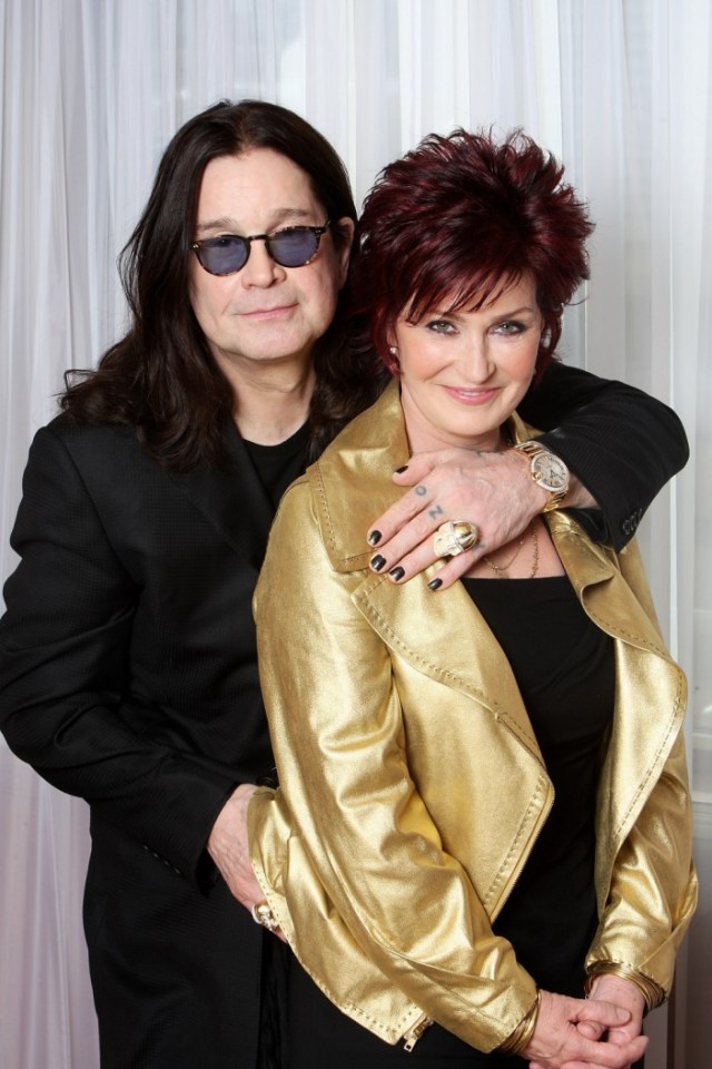 Ozzy and Sharon Osbourne at a photocall.