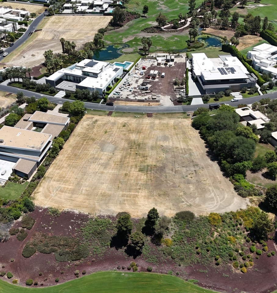 Aerial view of Kim Kardashian's undeveloped La Quinta property.