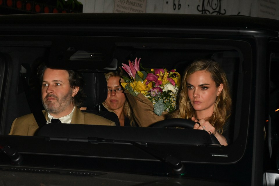 Cara Delevingne leaving her birthday party.