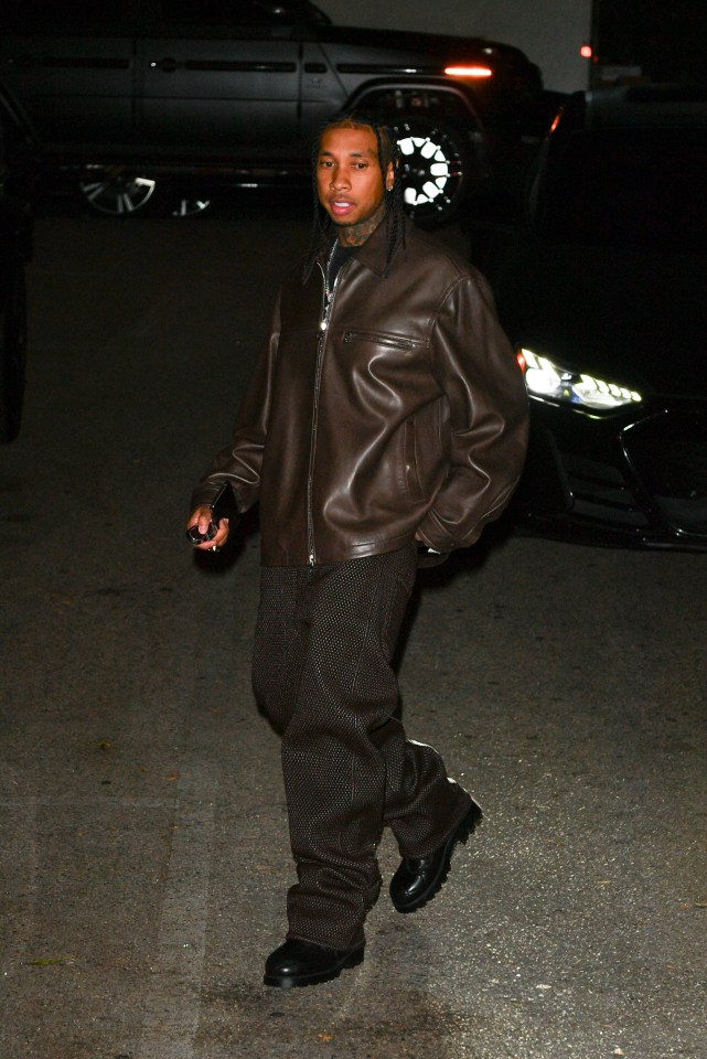 Tyga at Cara Delevingne's birthday party.