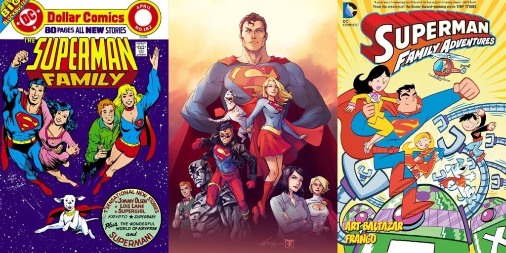 The Superman Family in DC Comics.