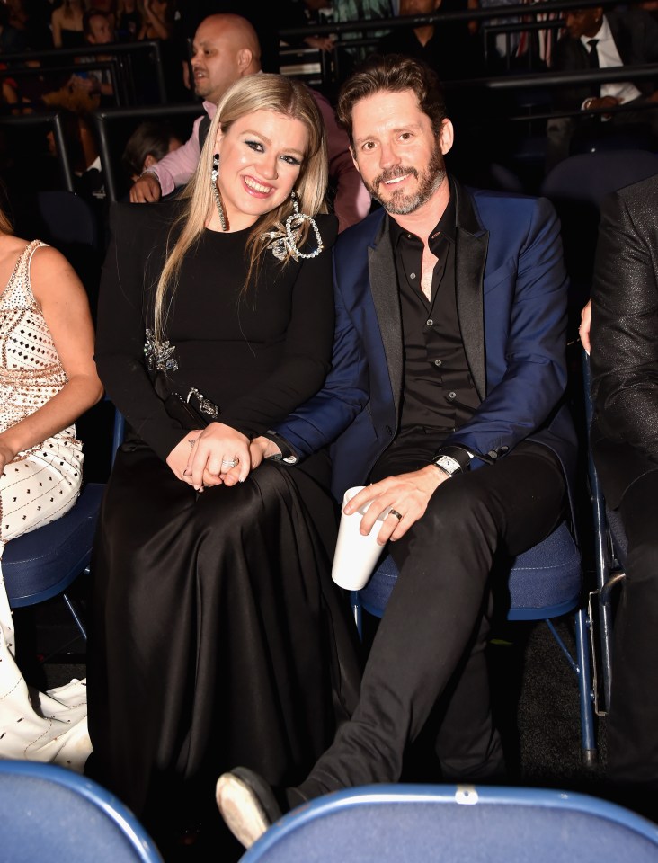 Kelly Clarkson and Brandon Blackstock at the CMT Music Awards.