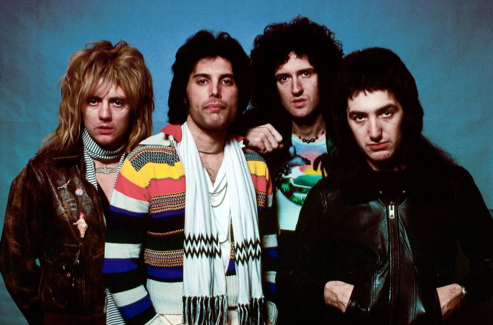 Group portrait of the band Queen.
