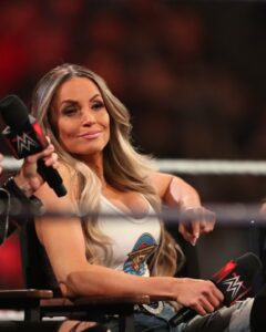 Trish Stratus at WWE WrestleMania.