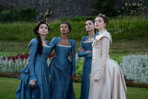L-R: Josie Totah, Alisha Boe, Aubri Ibrag and Kristine Frøseth in 'The Buccaneers' Season 2