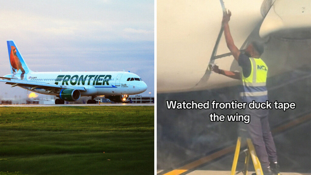 Frontier Plane Wing Gets Duct-Taped. Is This Cause For Concern?