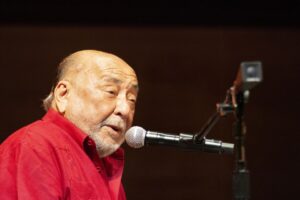 Eddie Palmieri at the Chicago Jazz Festival.