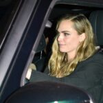 Cara Delevingne leaving her birthday party.