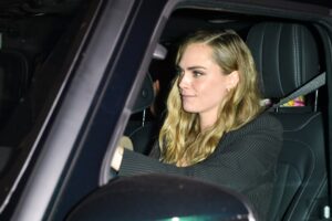 Cara Delevingne leaving her birthday party.
