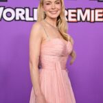 Lindsay Lohan at the premiere of Disney's "Freakier Friday."