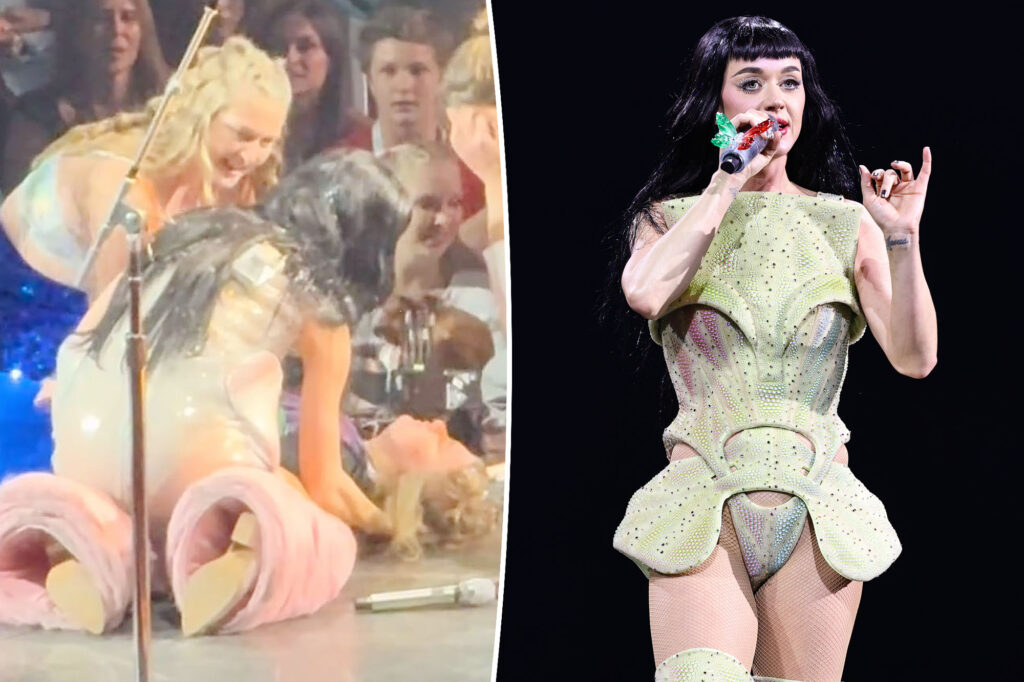Katy Perry fan collapses on stage during Lifetimes Tour show in Detroit