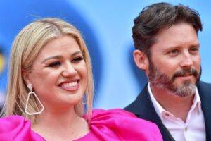 Kelly Clarkson and Brandon Blackstock attend STX Films World Premiere of "UglyDolls" at Regal Cinemas L.A. Live on April 27, 2019 in Los Angeles, California. (Photo by Axelle/Bauer-Griffin/FilmMagic)