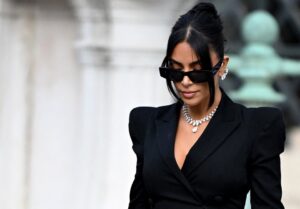 Kim Kardashian at the Paris Assizes Court.