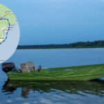 Aluminum jon boat and Great Loop Map