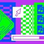 A hard drive, music files, and more