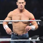 John Cena in a wrestling ring.