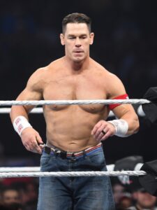John Cena in a wrestling ring.